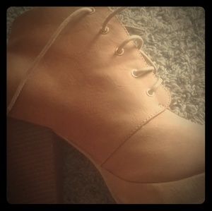 Beige booties